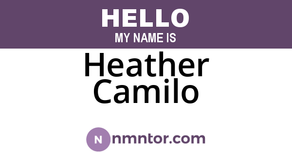 Heather Camilo