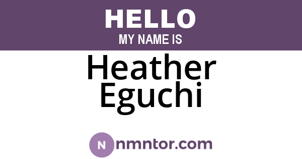Heather Eguchi