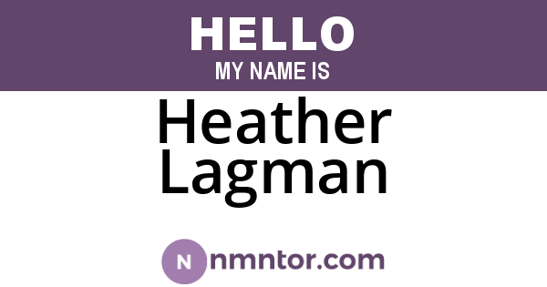 Heather Lagman
