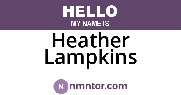 Heather Lampkins