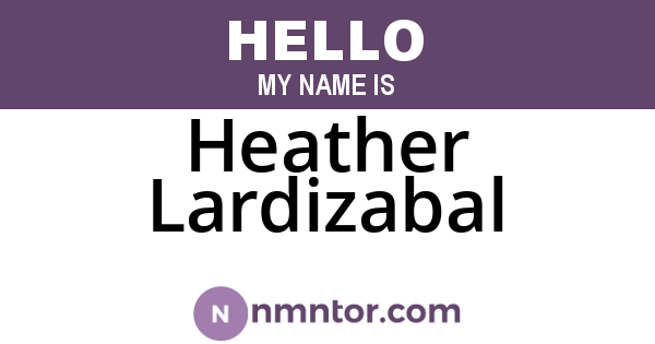 Heather Lardizabal
