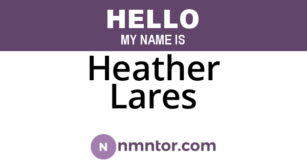Heather Lares