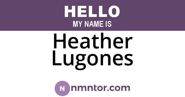 Heather Lugones