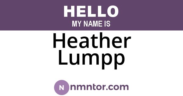 Heather Lumpp
