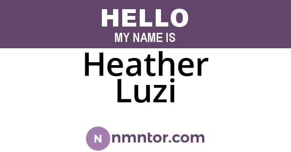 Heather Luzi