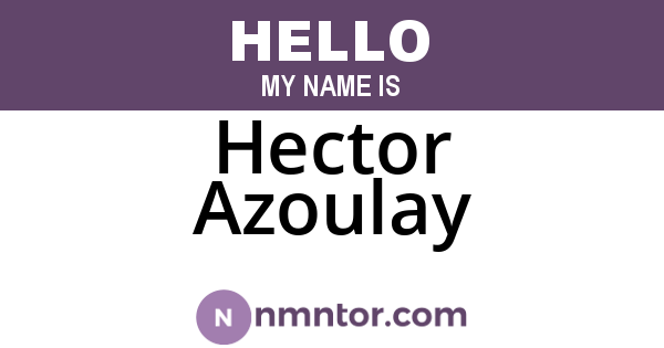 Hector Azoulay