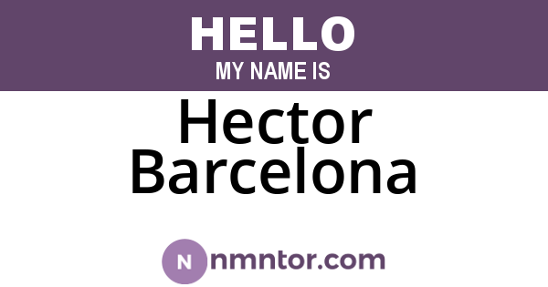 Hector Barcelona