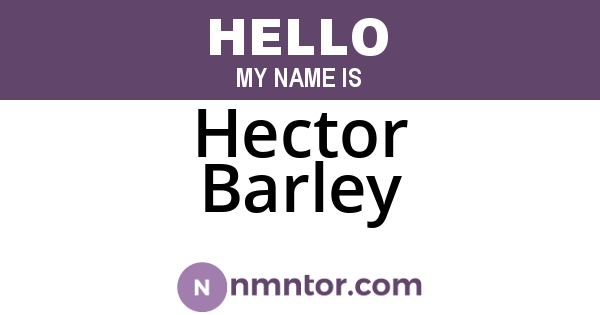 Hector Barley