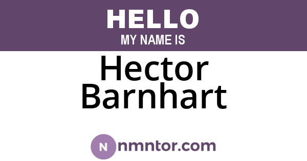 Hector Barnhart