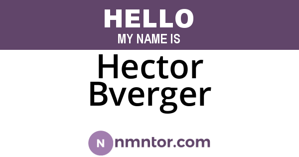 Hector Bverger