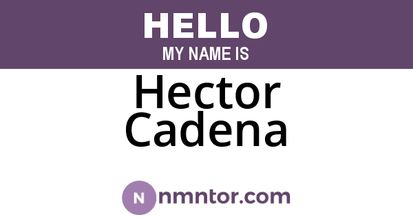 Hector Cadena