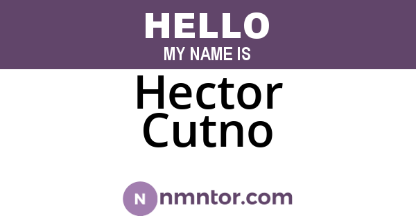 Hector Cutno
