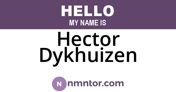 Hector Dykhuizen