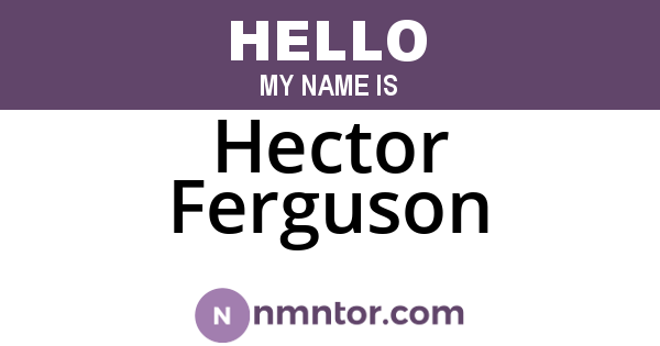 Hector Ferguson