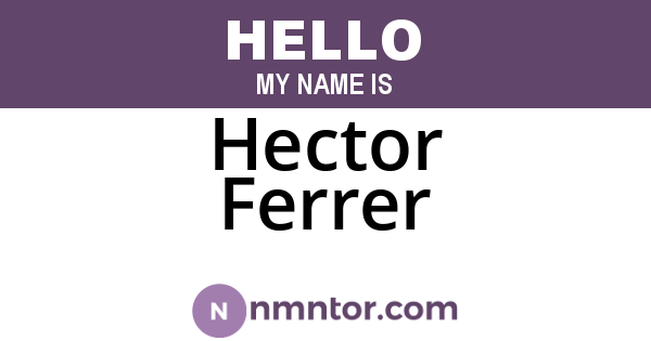 Hector Ferrer