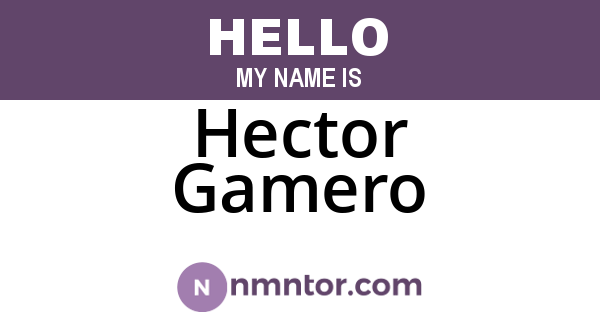 Hector Gamero
