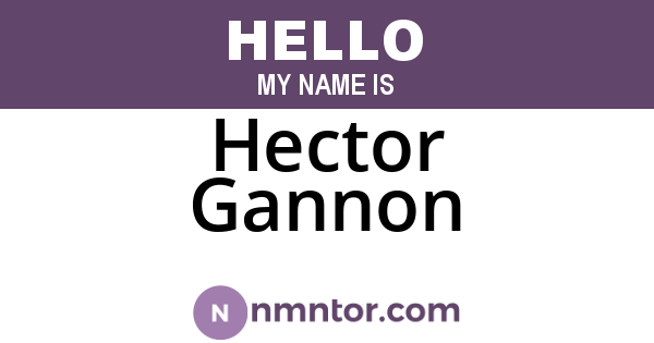 Hector Gannon