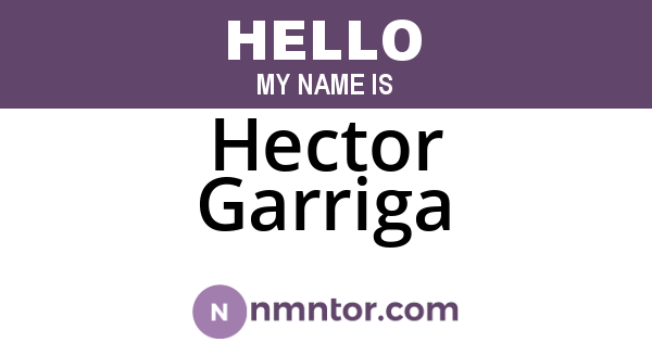 Hector Garriga