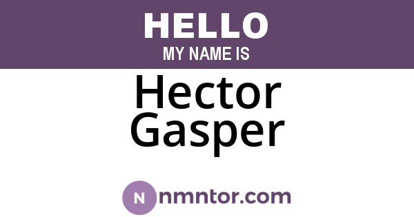 Hector Gasper