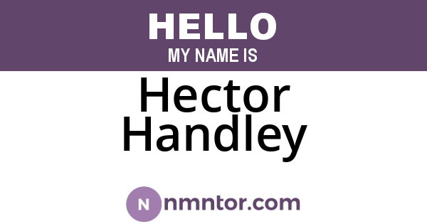 Hector Handley