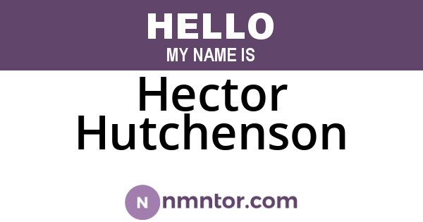 Hector Hutchenson