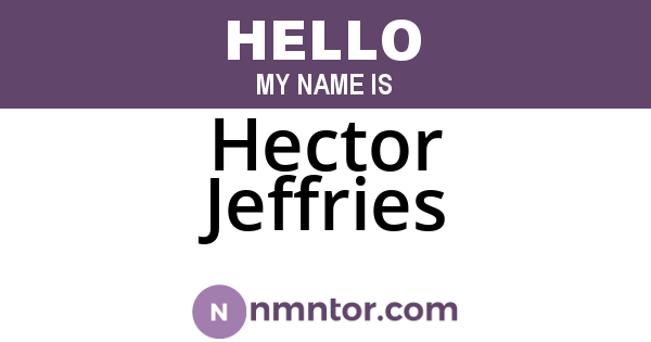 Hector Jeffries
