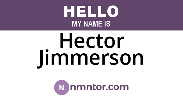 Hector Jimmerson