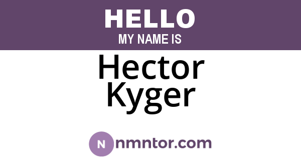 Hector Kyger