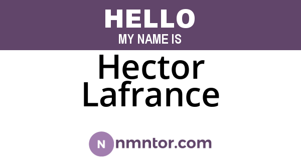 Hector Lafrance
