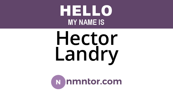 Hector Landry