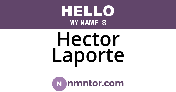 Hector Laporte