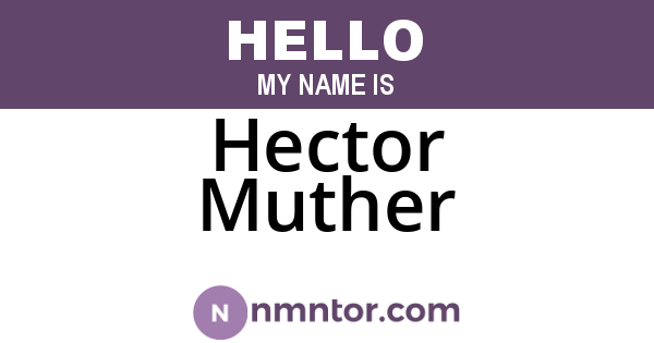 Hector Muther