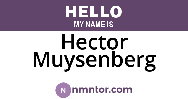 Hector Muysenberg