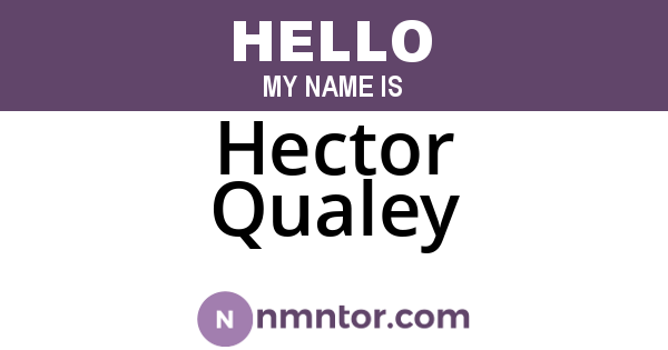 Hector Qualey
