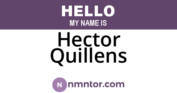 Hector Quillens