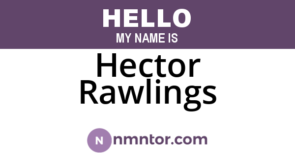 Hector Rawlings