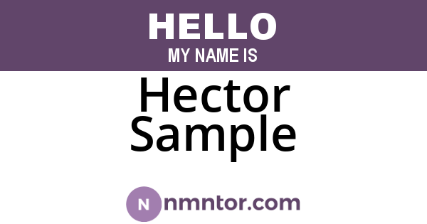 Hector Sample