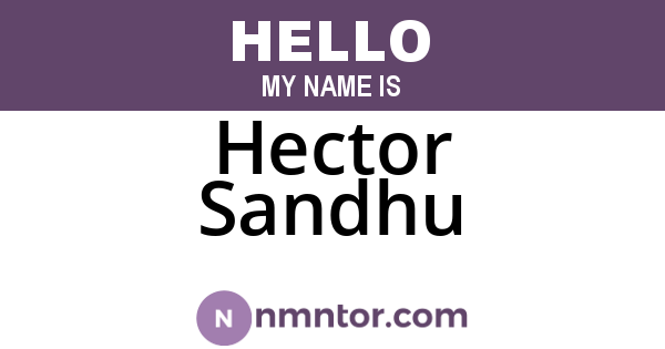 Hector Sandhu