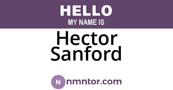 Hector Sanford