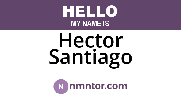 Hector Santiago