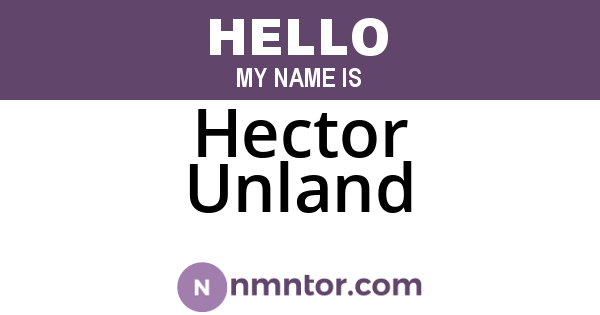 Hector Unland