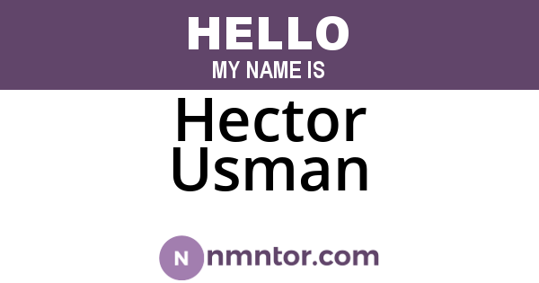 Hector Usman