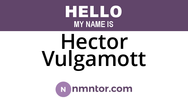Hector Vulgamott