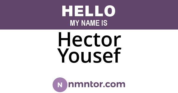 Hector Yousef