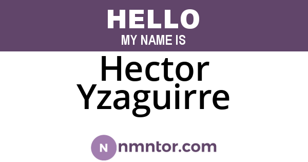 Hector Yzaguirre
