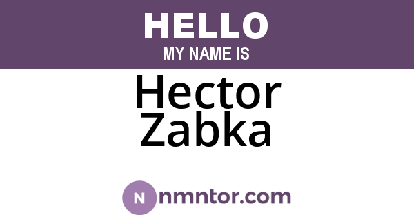Hector Zabka