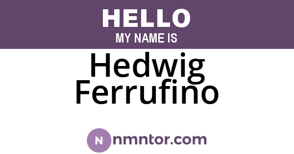 Hedwig Ferrufino