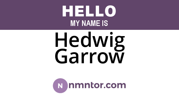 Hedwig Garrow