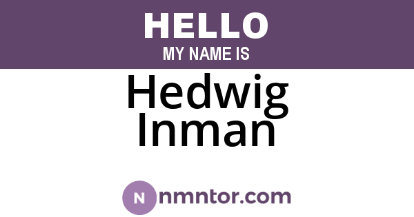 Hedwig Inman