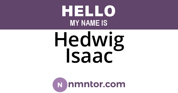 Hedwig Isaac